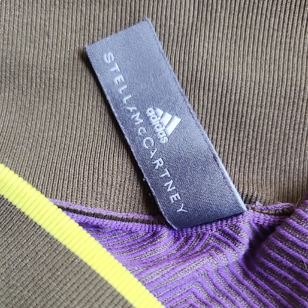 Adidas Stella McCartney Purple and Gray Leggings - Picture 2 of 9